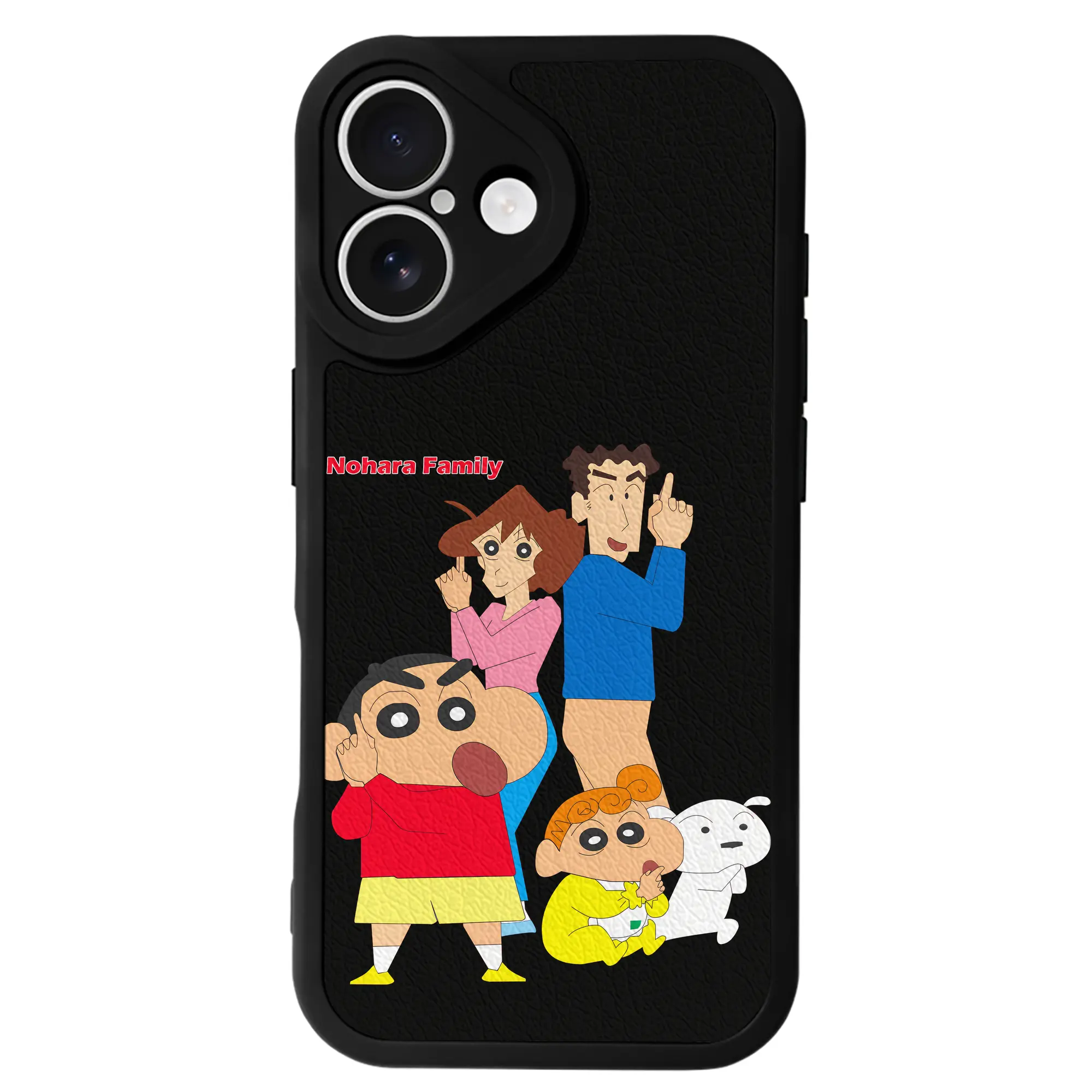 クレヨンしんちゃん グッズ 野原 ひろし - IPhone 16シリーズ対応 ・ シリコンスマホケース ・ レザー調 ・ 高精度フィット ・ 耐衝撃 ・ ワイヤレス充電対応 ・ 精密カット